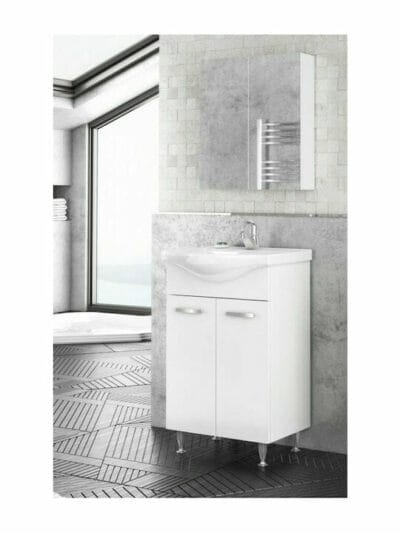 ΕΠΙΠΛΟ ΜΠΑΝΙΟΥ DROP LUNA 55 ΛΕΥΚΟ 5FLU055WH