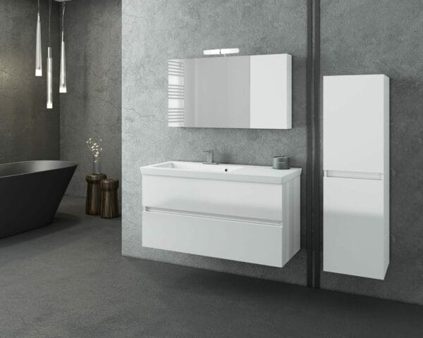 ΕΠΙΠΛΟ ΜΠΑΝΙΟΥ DROP LUXUS 100 WHITE 5PLX100WH | 6BIS100PC | 5KSU090WH | 5SLX035WH