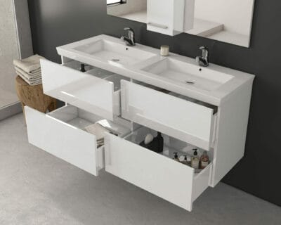 ΕΠΙΠΛΟ ΜΠΑΝΙΟΥ DROP LUXUS 120 WHITE 5PLX120WH | 6BIS120PC | 5NSU020WH | 5KSUP45WH