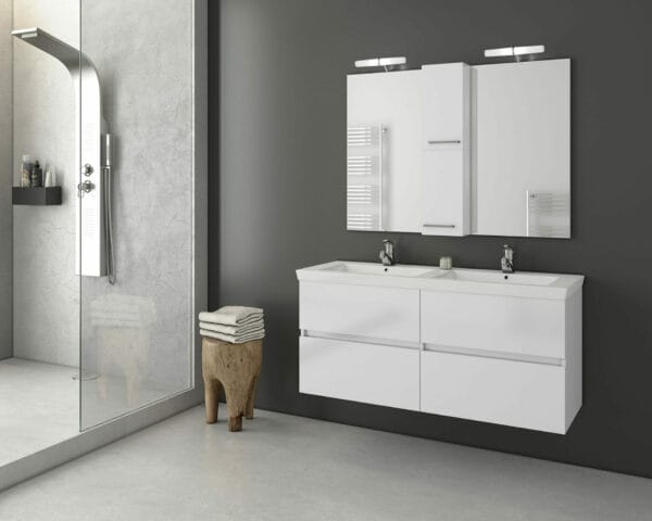 ΕΠΙΠΛΟ ΜΠΑΝΙΟΥ DROP LUXUS 120 WHITE 5PLX120WH | 6BIS120PC | 5NSU020WH | 5KSUP45WH