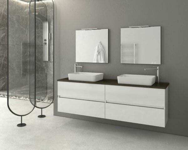 ΕΠΙΠΛΟ ΜΠΑΝΙΟΥ DROP LUXUS 140 WHITE 5PLX070WH | 5TM4014PH | 6BTC3050P | 5NSU020WH | 5KSUP45WH