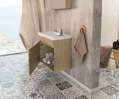 ΕΠΙΠΛΟ ΜΠΑΝΙΟΥ DROP LUXUS 45 PL WOOD 5PLX045WD | 6BIS045PC | 5KLX045WD