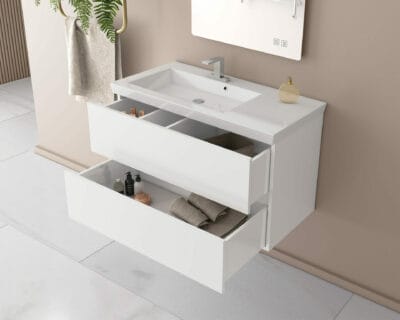 ΕΠΙΠΛΟ ΜΠΑΝΙΟΥ DROP LUXUS 85 WHITE 1 5PLX085WH | 6BIS085PC | 5KPN080MR