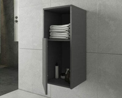 ΕΠΙΠΛΟ ΜΠΑΝΙΟΥ DROP SORRENTO 85-2 GRAPHITE ΜΕ ΒΑΣΗ, ΝΙΠΤΗΡΑ, ΚΑΘΡΕΦΤΗ LED ΚΑΙ ΣΤΗΛΗ 5PSO085GW | 6KLN080LD | 6BAT085PC | 5SSOR35GW