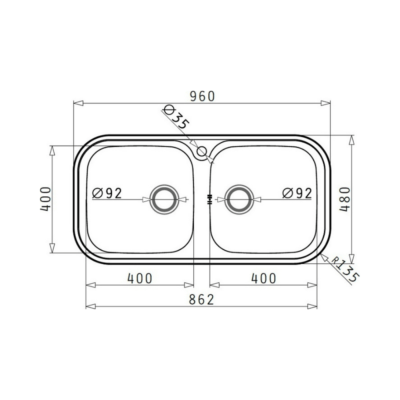 ΝΕΡΟΧΥΤΗΣ PYRAMIS JUMBO TWIN 96*48 108718201