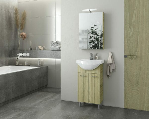 ΕΠΙΠΛΟ ΜΠΑΝΙΟΥ DROP RITMO 45 NATURAL OAK 5PRT045NO|6BSA045PC|5KRT045NO