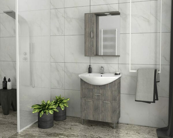 ΕΠΙΠΛΟ ΜΠΑΝΙΟΥ DROP RITMO 65 SMOKED OAK 5PRT065SM|6BSA065PC|5KRTL60SM