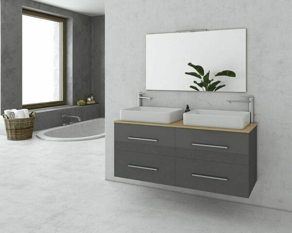 ΕΠΙΠΛΟ ΜΠΑΝΙΟΥ DROP TORINO 120 ANTHRACITE TOP 1 5PTO060AG | 5TM4612PH | 6BTC3050P | 5KPN100MR