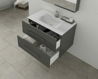 ΕΠΙΠΛΟ ΜΠΑΝΙΟΥ DROP TORINO 90 ANTHRACITE-1 5PTO090AG | 6BMG9090D | 5KPN100MR