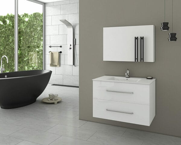 ΕΠΙΠΛΟ ΜΠΑΝΙΟΥ DROP TORINO 75 WHITE 5PTO075WH | 6BMG9075D | 5KTO075WH