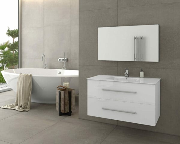 ΕΠΙΠΛΟ ΜΠΑΝΙΟΥ DROP TORINO 90 WHITE 5PTO090WH | 6BMG9090D | 5KTO090WH