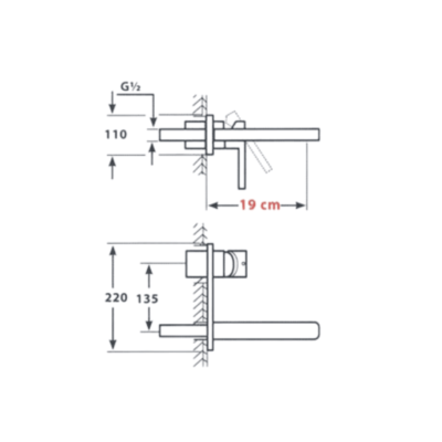 ΕΝΤΟΙΧΙΖΟΜΕΝΗ ΜΠΑΤΑΡΙΑ ΝΙΠΤΗΡΑ RAVELLI SIENA BLACK MAT 20-051