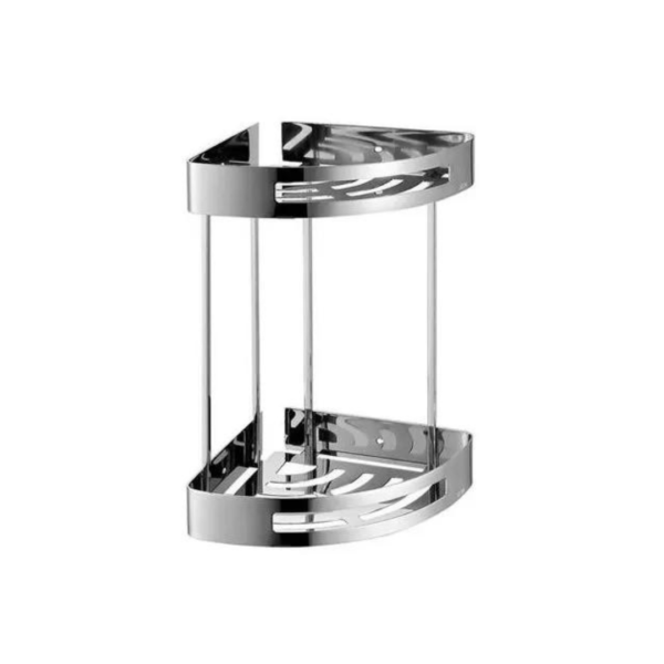 ΓΩΝΙΑΚΗ ΡΑΦΙΕΡΑ ΧΡΩΜΕ ΜΕ 2 ΡΑΦΙΑ DOMISTYLE SS304