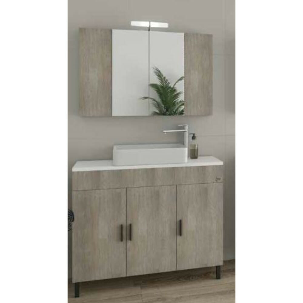 ΕΠΙΠΛΟ ΜΠΑΝΙΟΥ DROP ROMA 100 TOP ΜΕ ΕΠΙΚΑΘΗΜΕΝΟ ΝΙΠΤΗΡΑ ΜΠΕΖ 5FRMP10SL