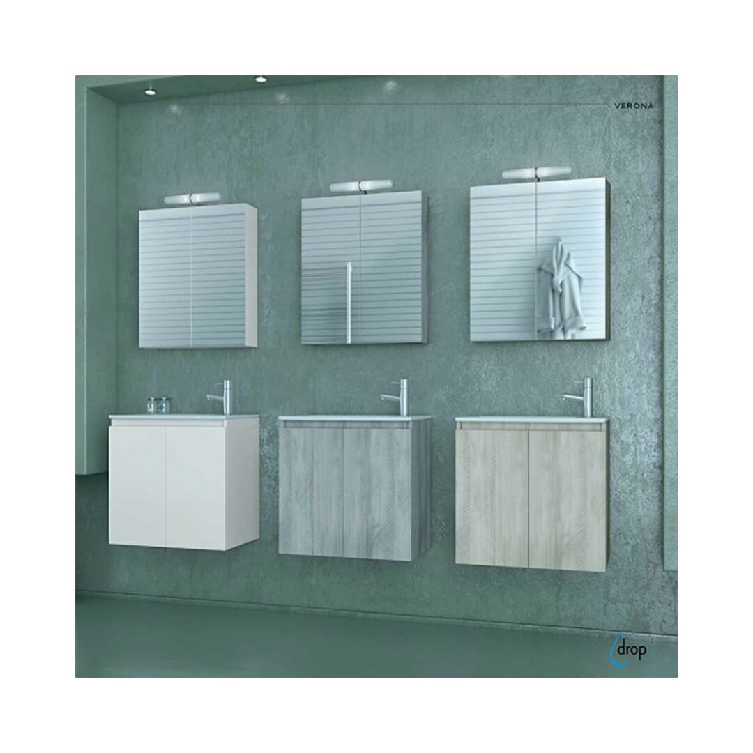 ΕΠΙΠΛΟ ΜΠΑΝΙΟΥ DROP VERONA 55 LIGHT GRIGIO 5FVR055SD
