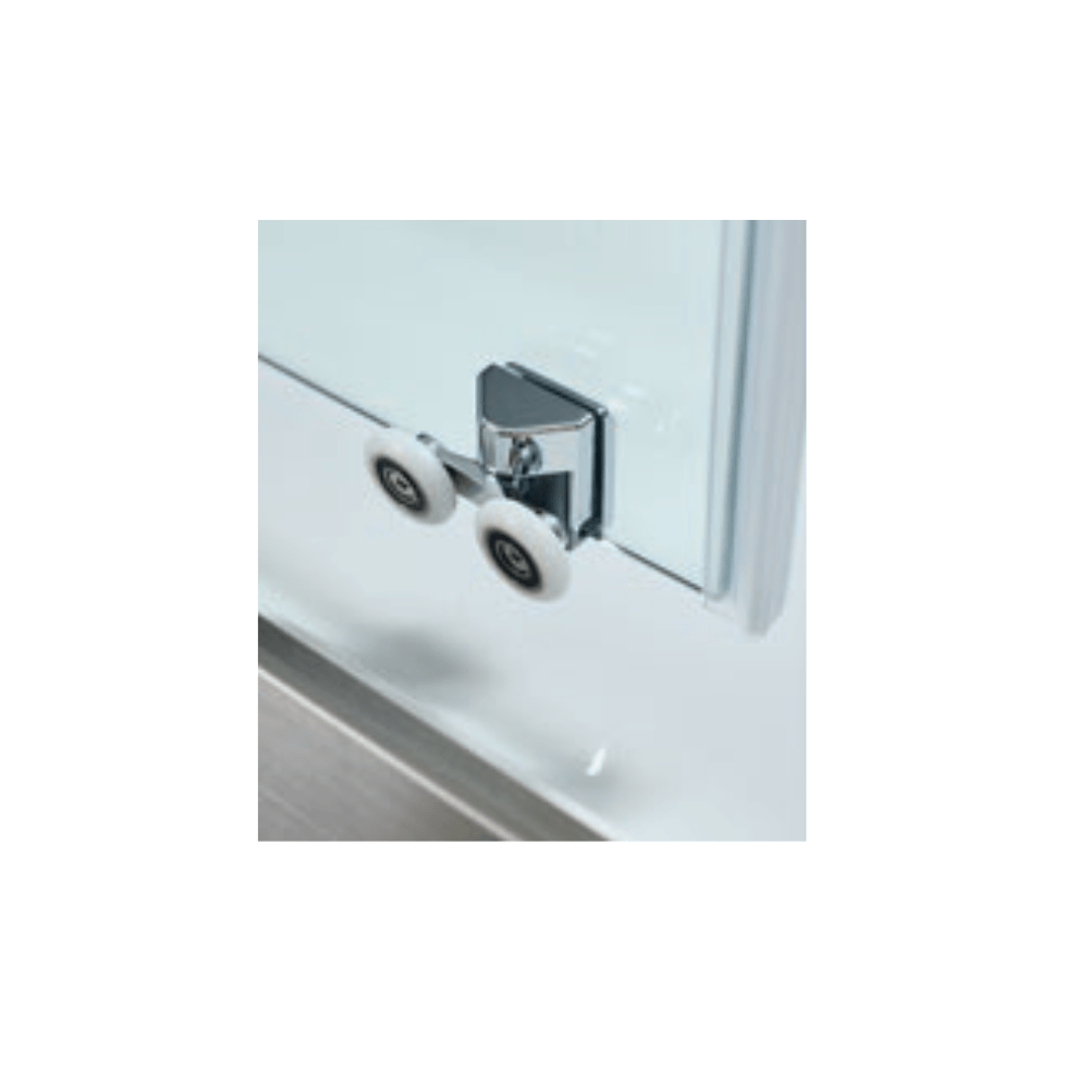 ΚΑΜΠΙΝΑ ΝΤΟΥΖΙΕΡΑΣ DEVON NOXX SLIDER INOX BRUSHED CLEAN GLASS 120-119/122 SLN 120C-111 & 1τεμ. N3/200-111