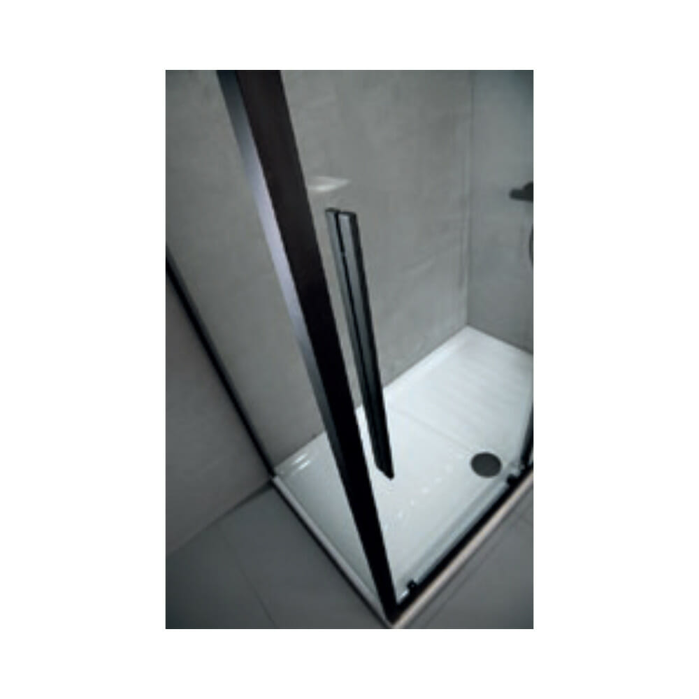 ΚΑΜΠΙΝΑ ΝΤΟΥΖΙΕΡΑΣ DEVON NOXX SLIDER BLACK MATT CLEAN GLASS 160/161-164 SL2F 160C-400 & 1 ΤΜΧ F3/195-400