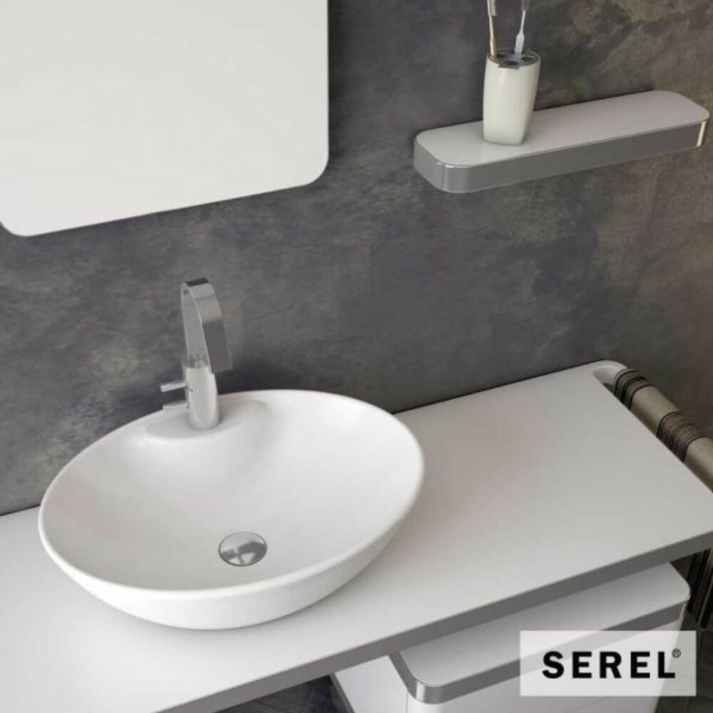 ΕΠΙΤΡΑΠΕΖΙΟΣ ΝΙΠΤΗΡΑΣ SEREL 55x41 ΛΕΥΚΟΣ CH34-300