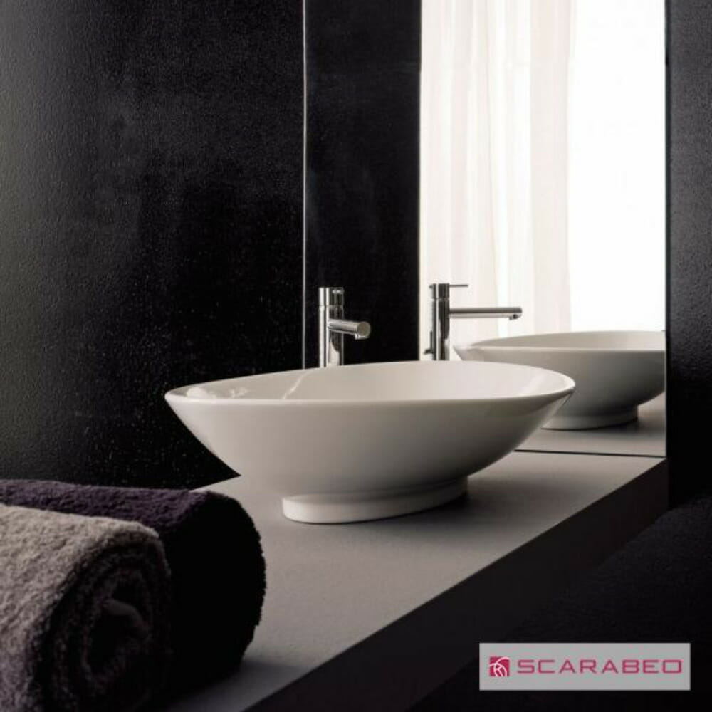 ΕΠΙΤΡΑΠΕΖΙΟΣ ΝΙΠΤΗΡΑΣ NECK SCARABEO ΛΕΥΚΟΣ 63x45 8045-300