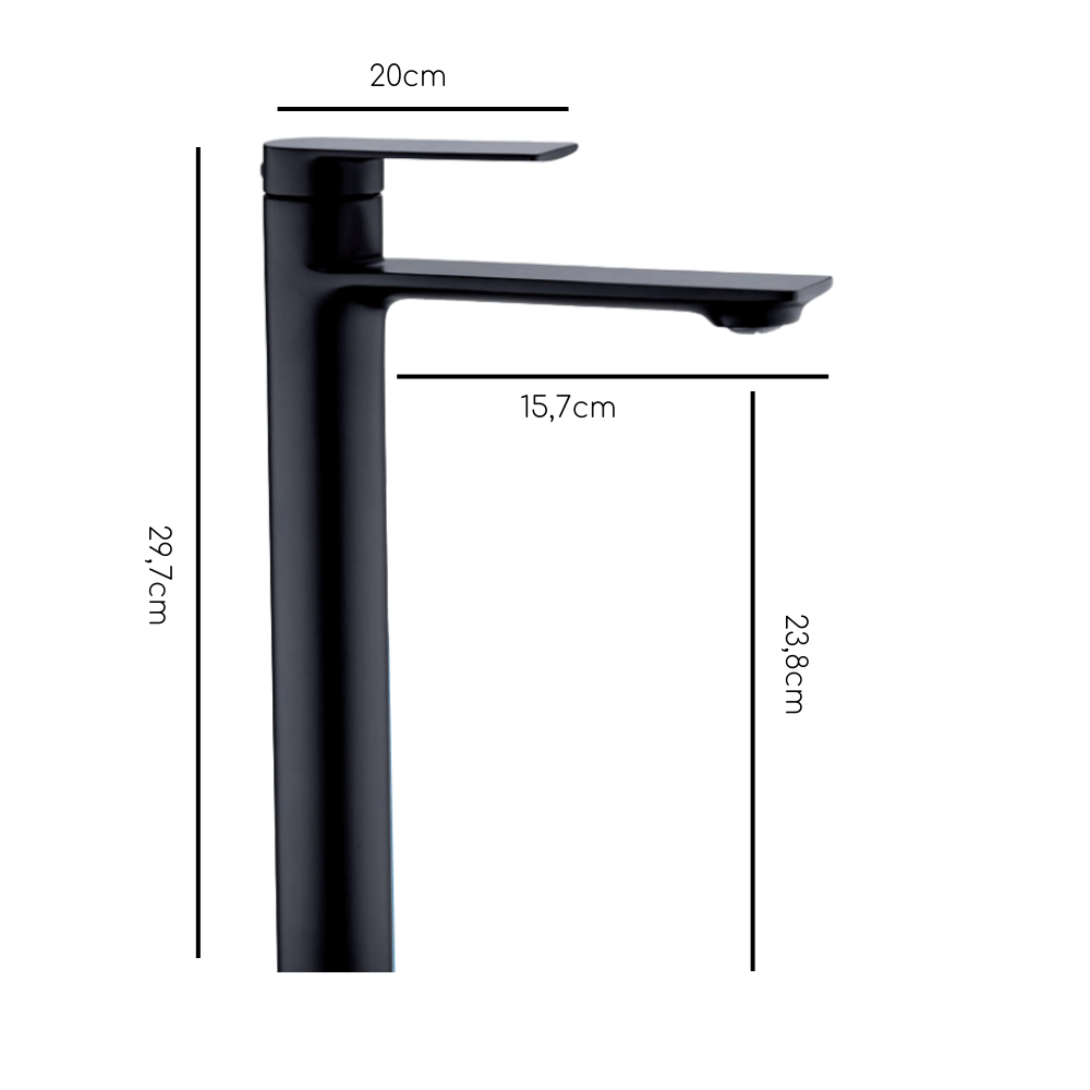 ΜΠΑΤΑΡΙΑ ΝΙΠΤΗΡΑ ΨΗΛΗ MINIMALISM FELICE BLACK MATE DG01811BL