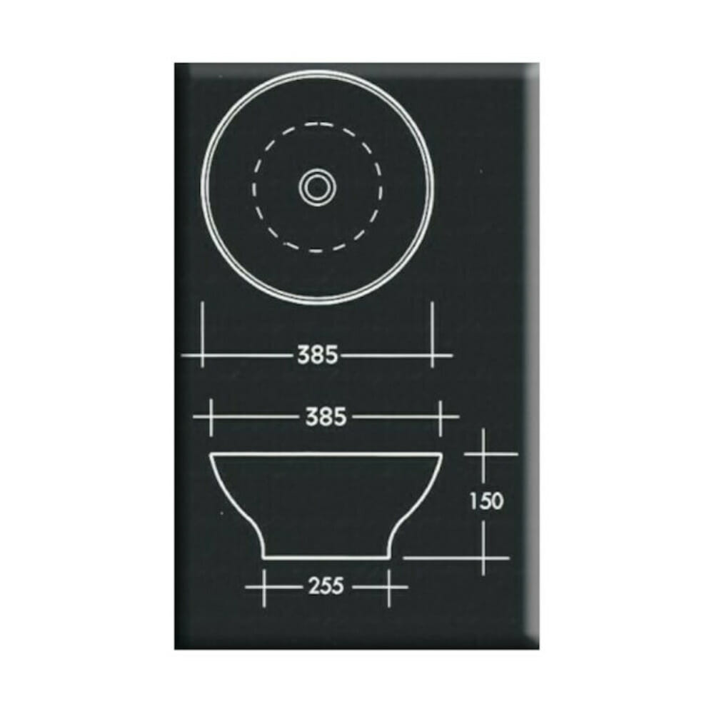ΕΠΙΤΡΑΠΕΖΙΟΣ ΝΙΠΤΗΡΑΣ ΛΕΥΚΟΣ CRESO-1 HUIDA 38.5x38.5x14cm 17-3817