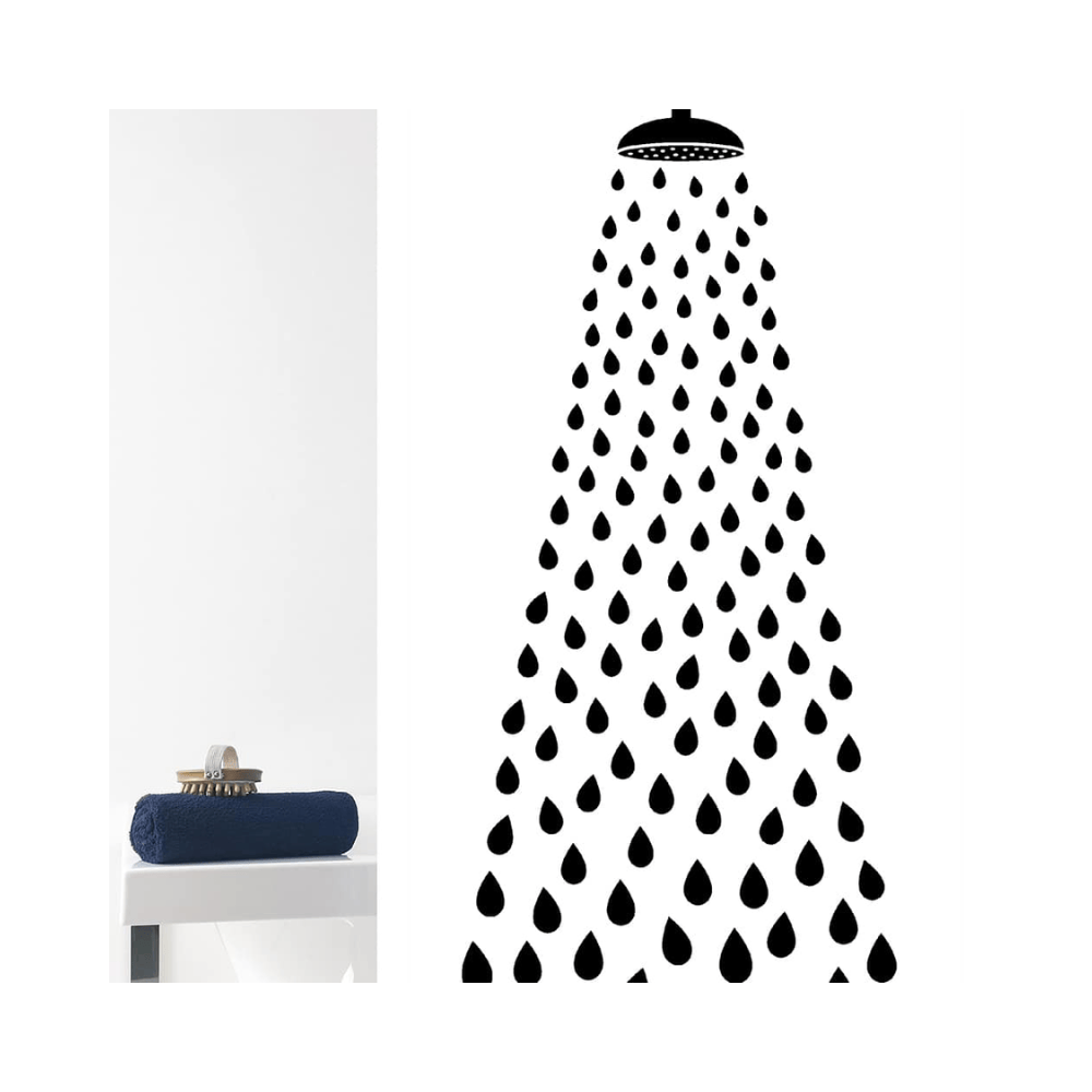 ΚΟΥΡΤΙΝΑ ΜΠΑΝΙΟΥ ΥΦΑΣΜΑΤΙΝΗ "SHOWER" 180x200 02468.001