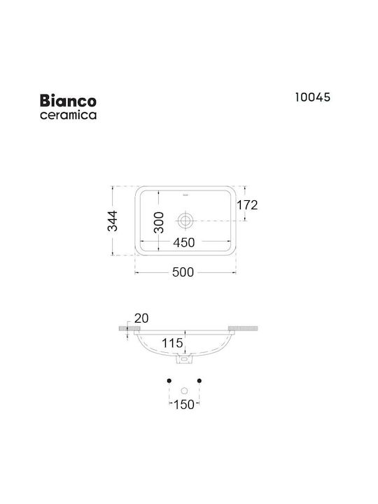 bianco ceramica 39040