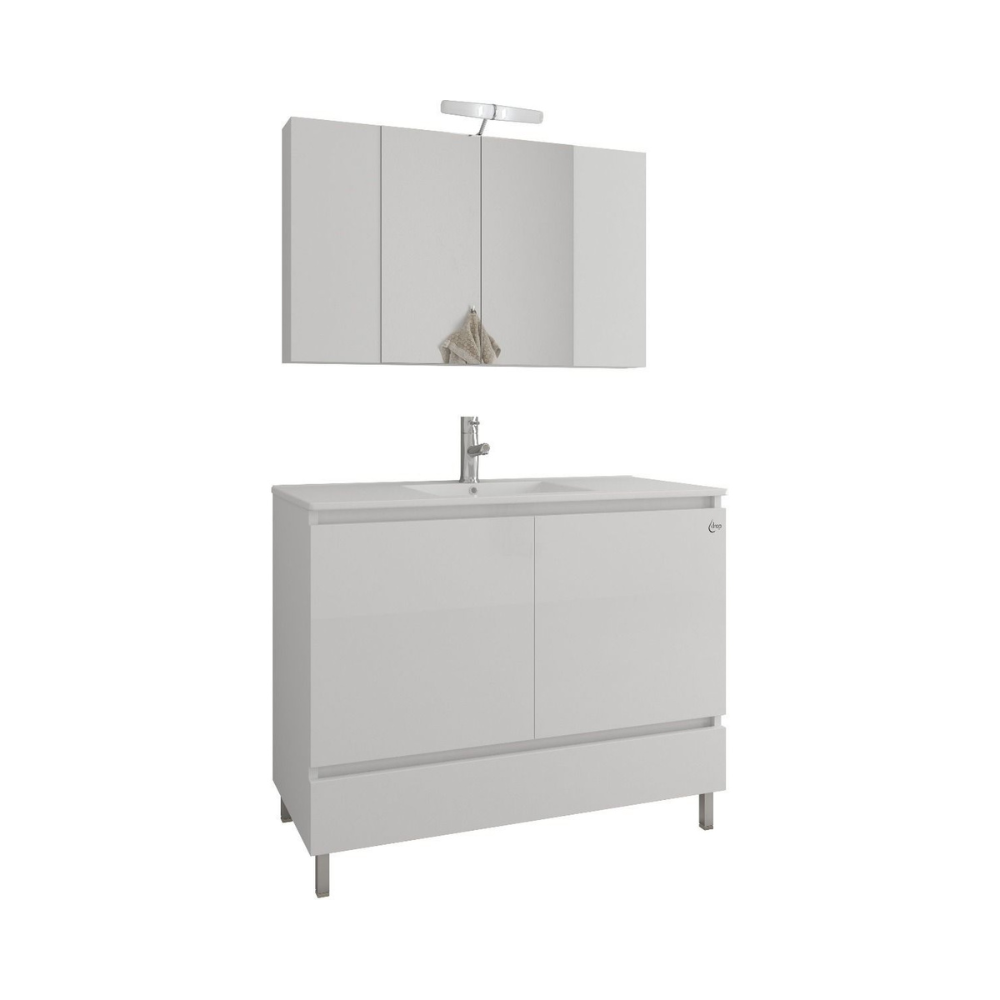 Σετ έπιπλο μπάνιου drop delta 100 5FDL100WH