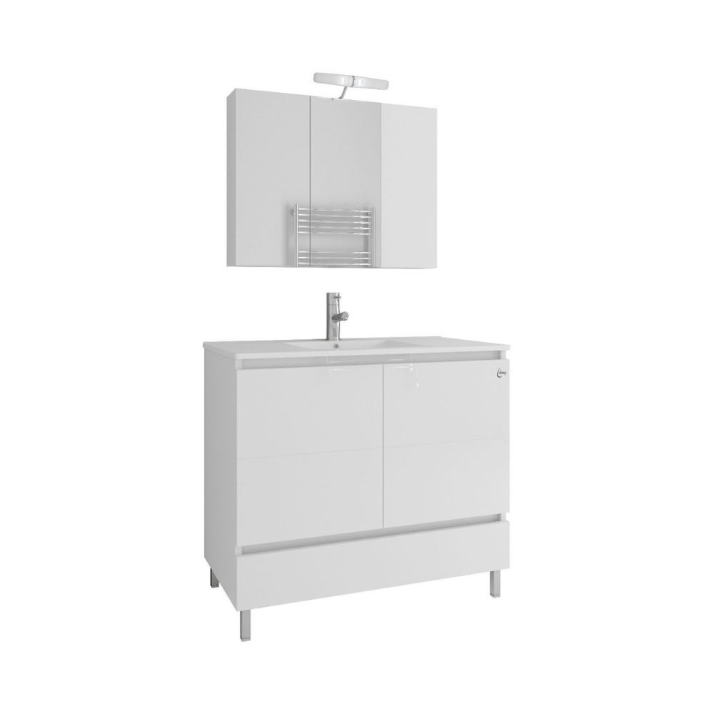 Σετ έπιπλο μπάνιου drop delta 90 5FDL090WH