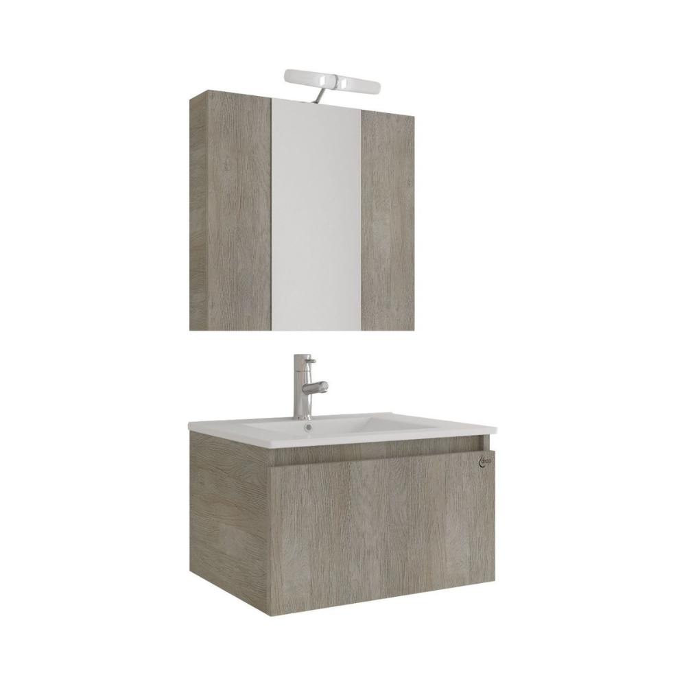 Σετ έπιπλο μπάνιου liberty light beige 5FLI060SL Drop