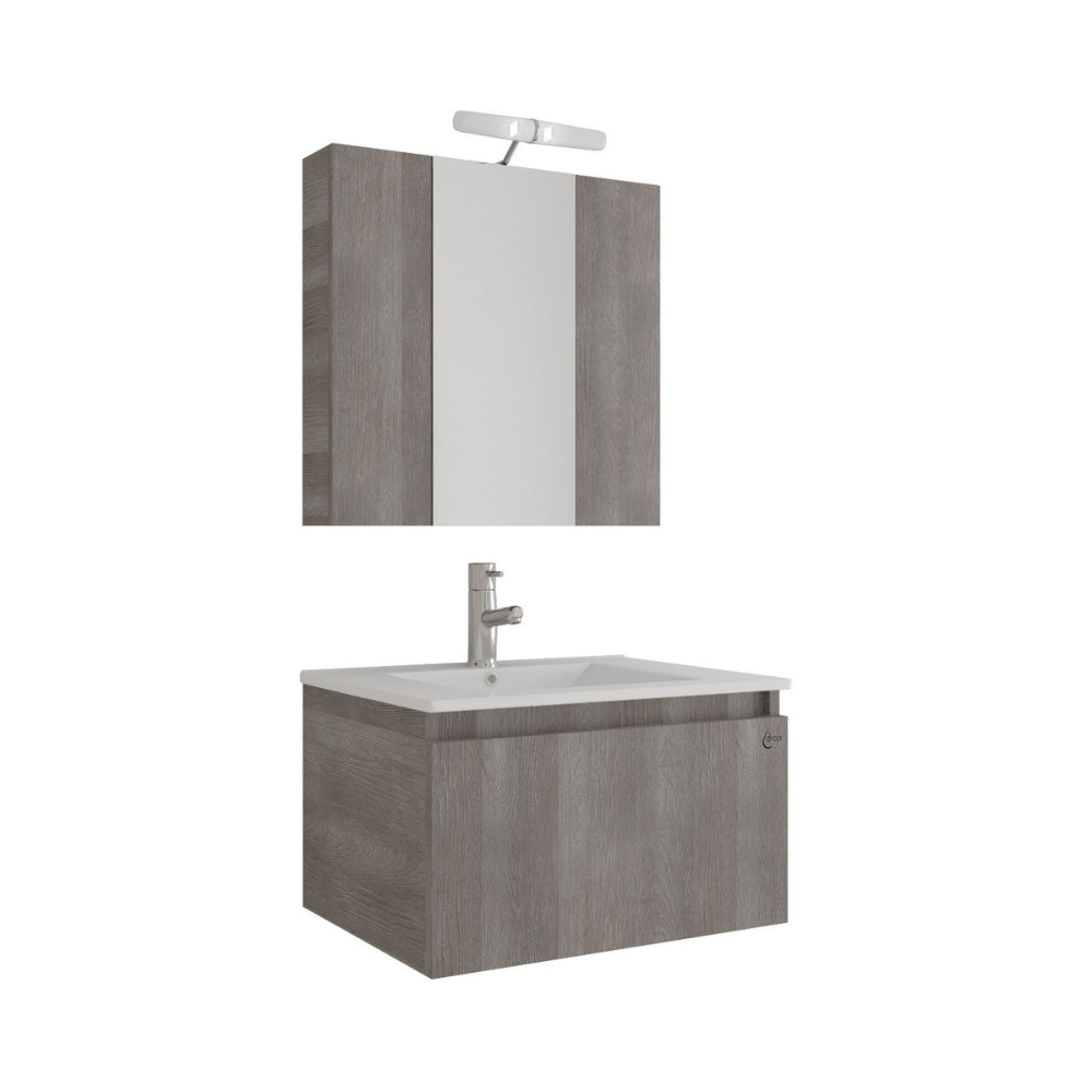 Σετ έπιπλο μπάνιου liberty light grigio 5FLI060SD Drop