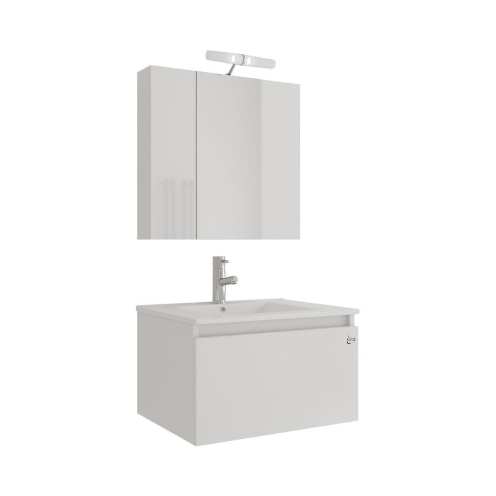 Σετ έπιπλο μπάνιου liberty white 5FLI060WH Drop